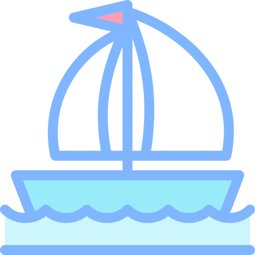 Sailboat sailboat travel ocean icon