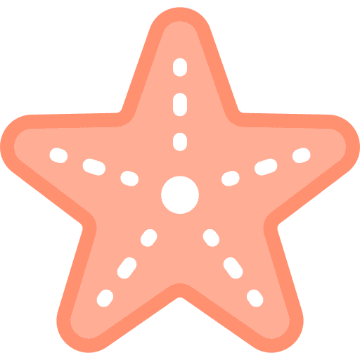 Starfish echinoderm sea life animals icon