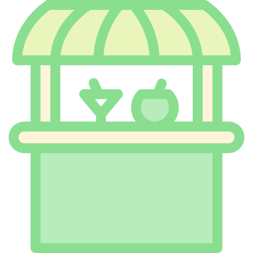 Beach bar bar beach bar food and restaurant icon