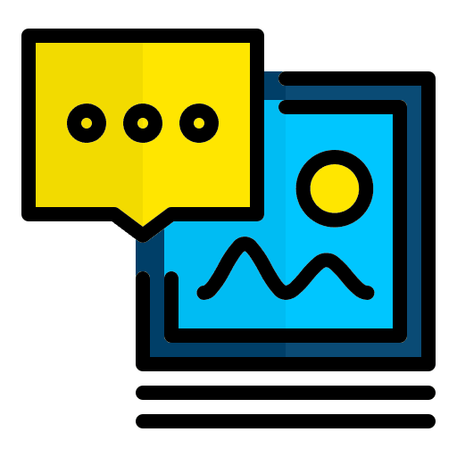Commentary image picture picture taking icon