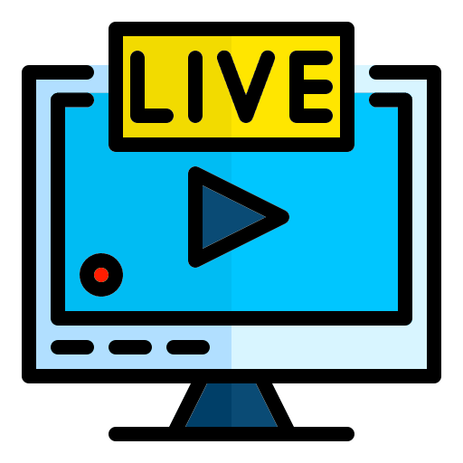 Live channel live online entertainment icon