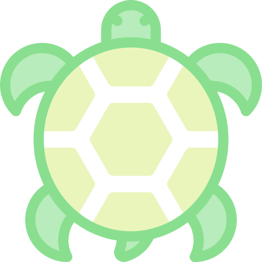Turtle animal kingdom marine aquatic icon