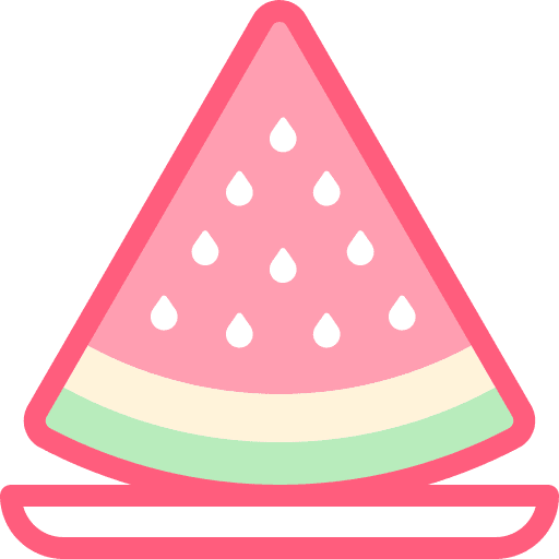 Watermelon food and restaurant watermelon organic icon