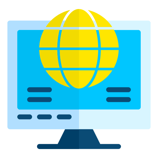 Web browser web portal online seo and web icon