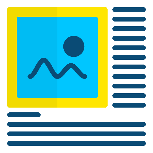 Image social media content management caption icon Image social media content management caption icon
