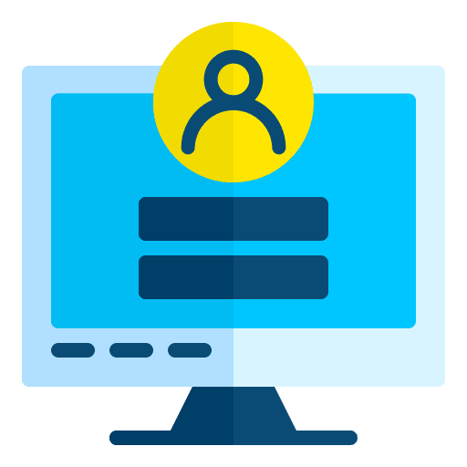 Login account social media log in icon