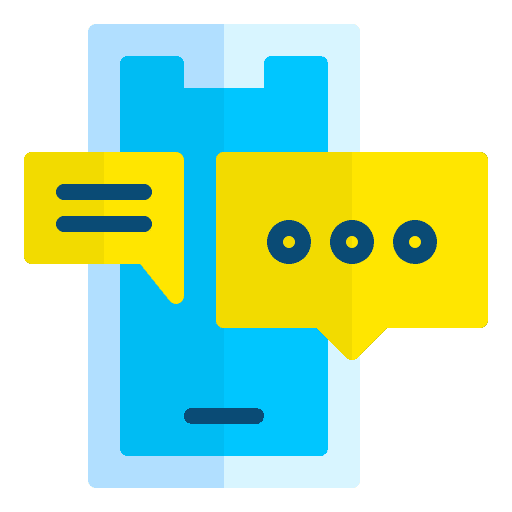 Mobile chat mobile chat message mobile application icon Mobile chat mobile chat message mobile application icon
