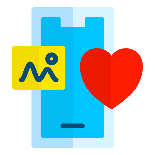 Mobile like image hearts icon Mobile like image hearts icon