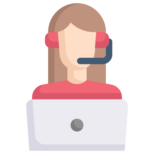 Customer service customer care woman support icon