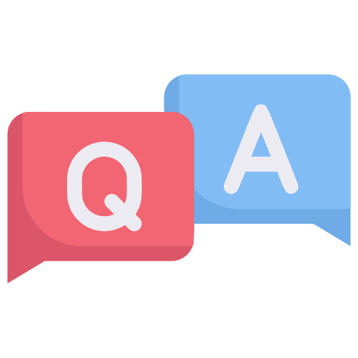 Faq question communications message icon
