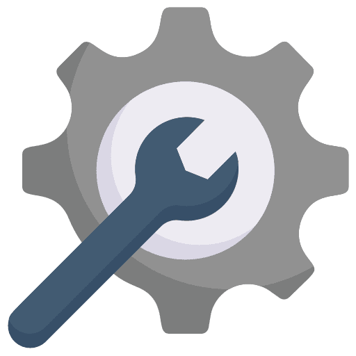 Setting gear industry communications icon