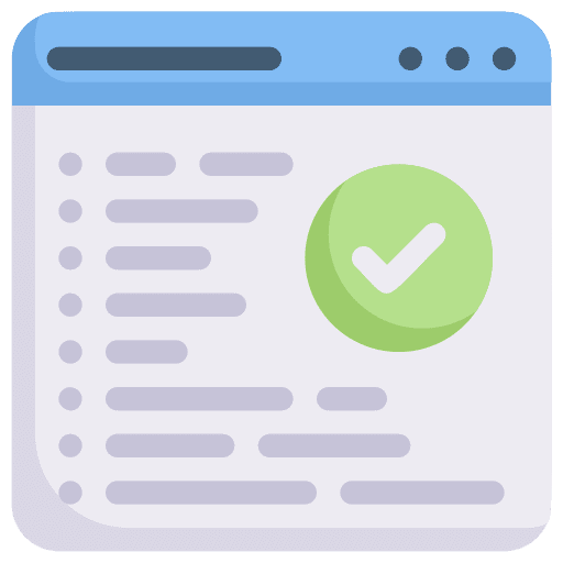 Solving solving checking web icon