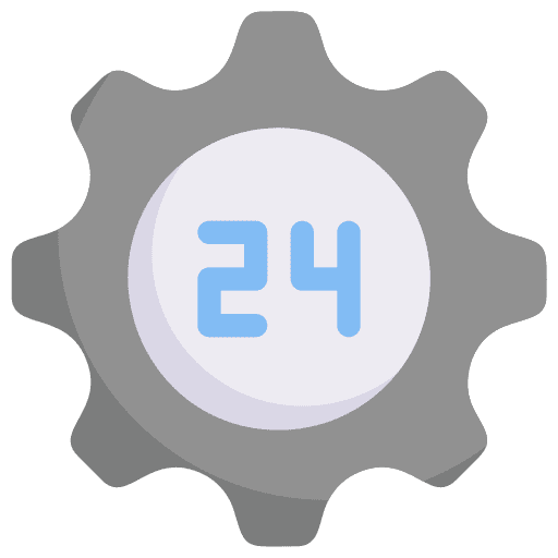 24 hours time info 24 hours icon