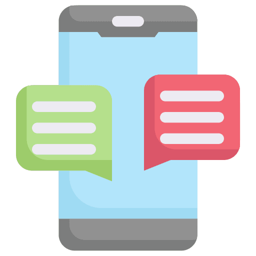 Chat message communications application icon