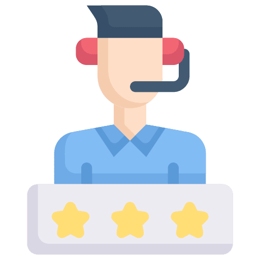 Rating marketing call center rate icon