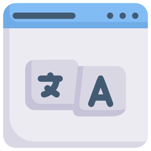 Translate translate web page letters icon