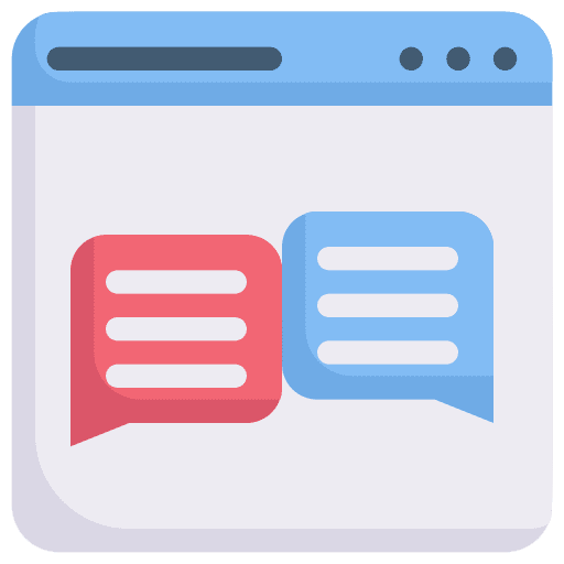 Chat speech web comment icon