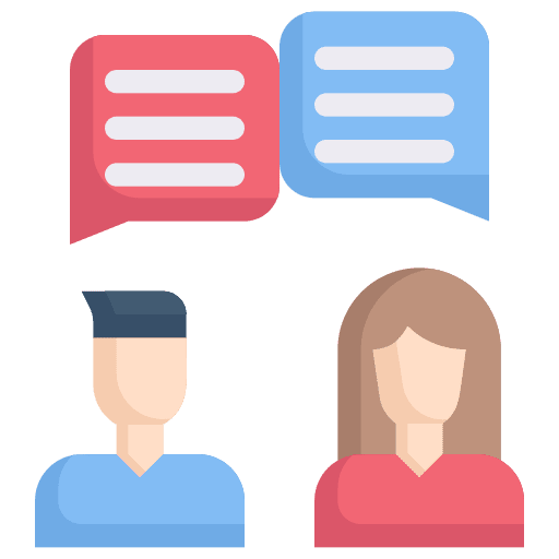Conversation user support chat icon