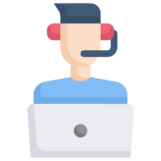 Costumer service communications laptop costumer service icon