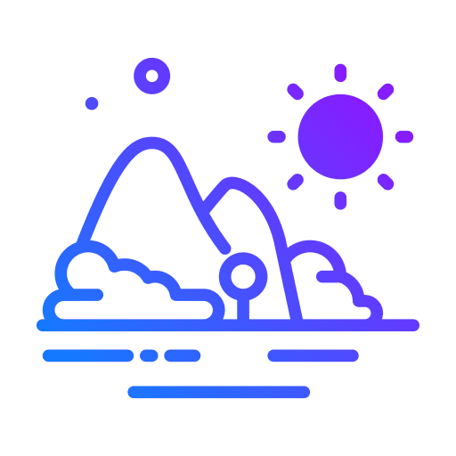 Landscape mountain sea water icon Landscape mountain sea water icon