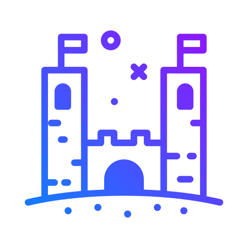 Sand castle beach sand castle play icon Sand castle beach sand castle play icon