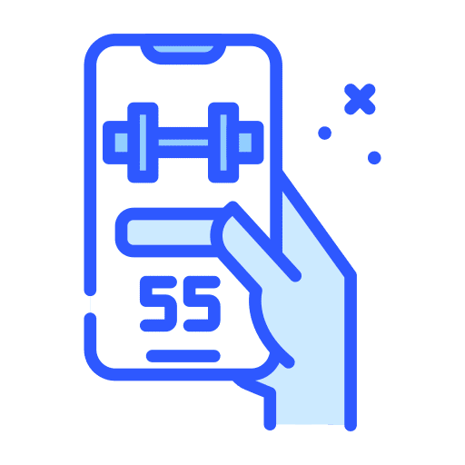 App hand fitness weight icon