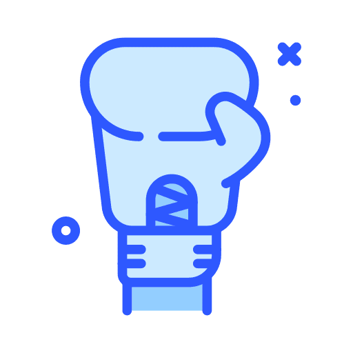 Boxing glove athlete boxing glove punch icon