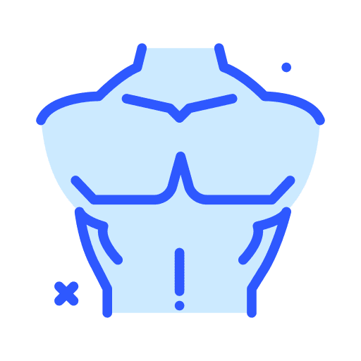 Chest strong training chest icon