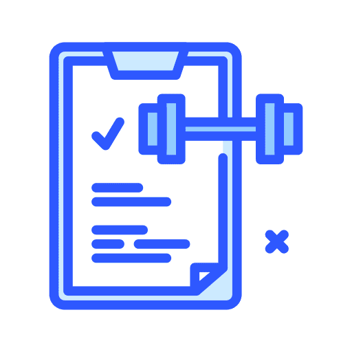 Document training plan checklist icon