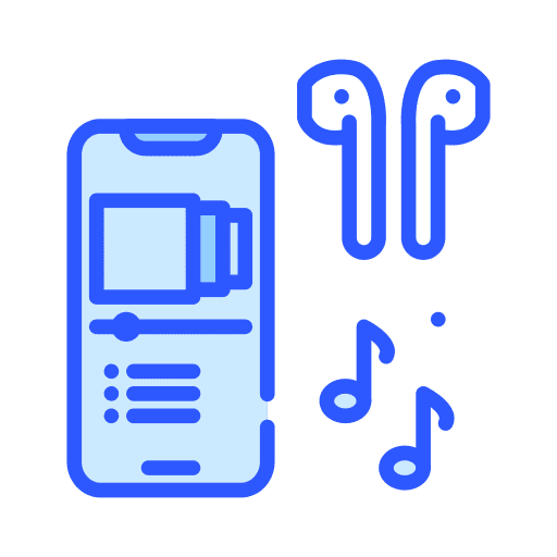 Music player music player smartphone cellphone icon