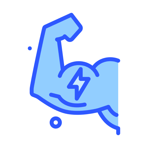 Power arm body part biceps icon
