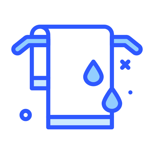 Towel clean bathroom cleaning icon
