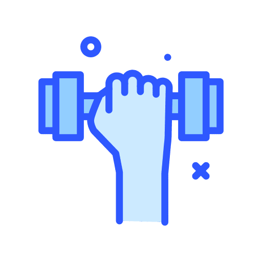 Weight sports and competition gym strength icon