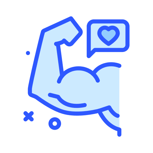 Love muscle strong biceps icon