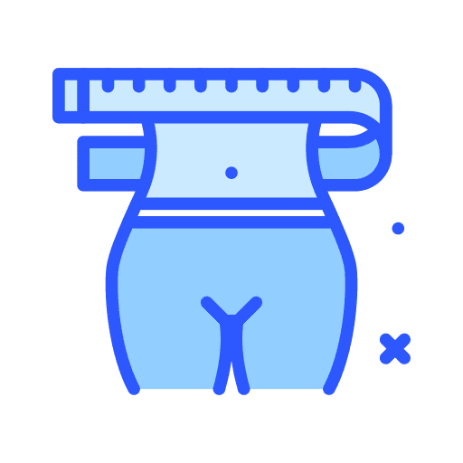 Measure measure waist wellness icon