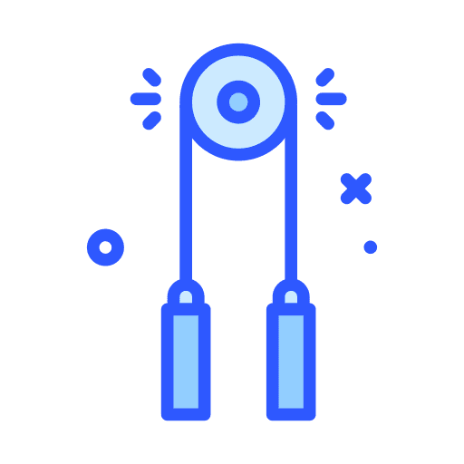 Pulley weight fitness exercise icon