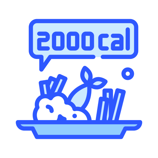 Calories plate food and restaurant food icon