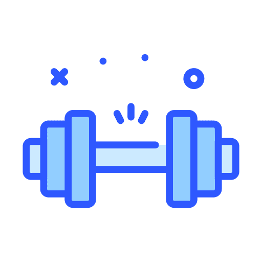 Dumbbell exercise weight sports and competition icon