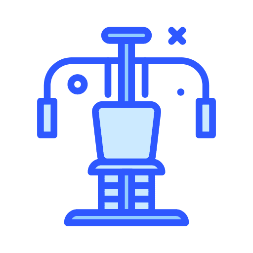 Gym equipment fitness gym sports and competition icon