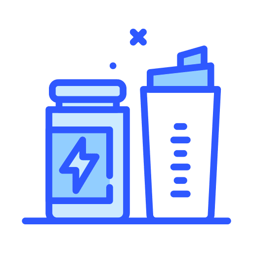 Protein shake workout fitness energy drink icon