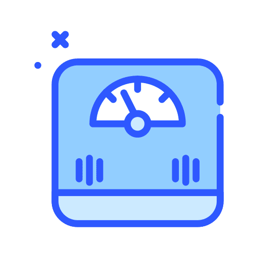 Weight control weight measurement icon
