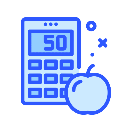 Calculator maths technology food and restaurant icon