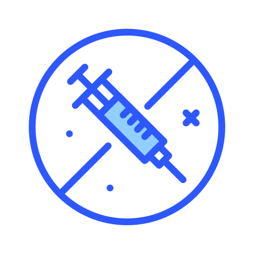 Steroids signal syringe signaling icon