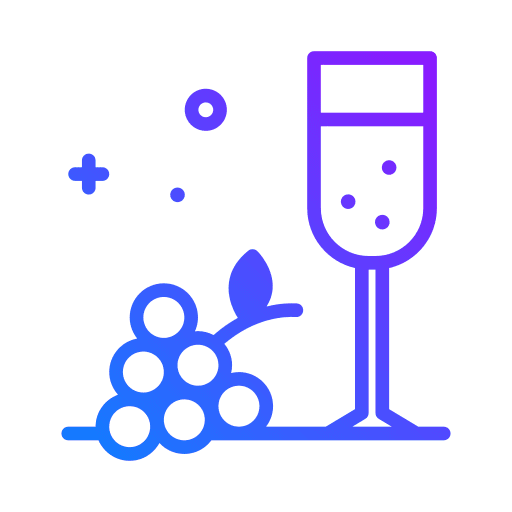 Grapes food and restaurant wine tasting wine glass icon Grapes food and restaurant wine tasting wine glass icon