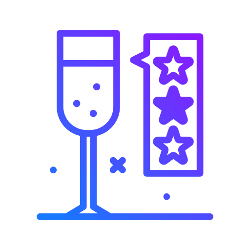 Rate food and restaurant wine rate icon Rate food and restaurant wine rate icon