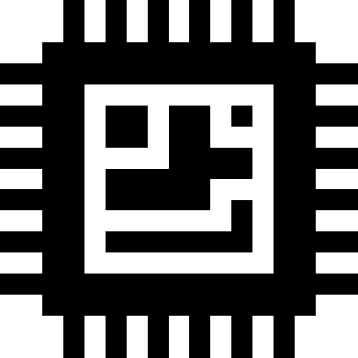 Chip circuit technological electronics icon
