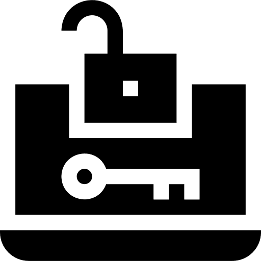 Laptop laptop code unlocked icon