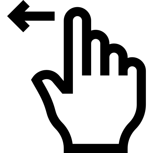 Swipe left scrolling swipe up swipe left icon
