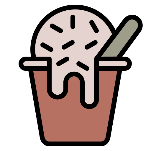 Ice cream cone milk food and restaurant icon