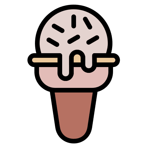 Ice cream ice milk summer icon